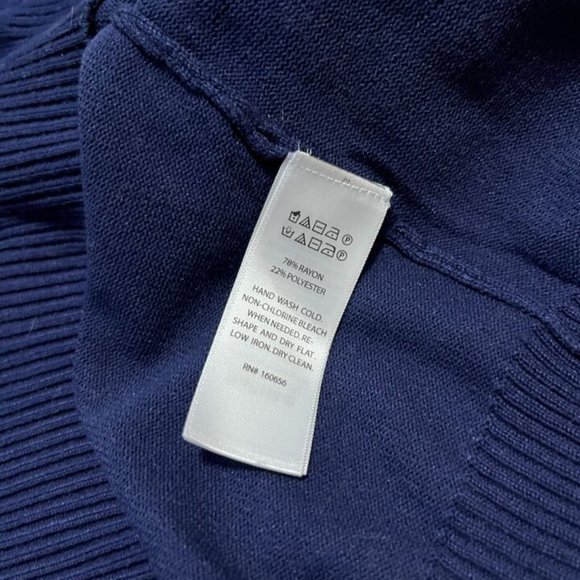 Cynthia Rowley Women's Blue Short Sleeve Shirt Size Small Stretch Knit Rayon - Picture 3 of 4